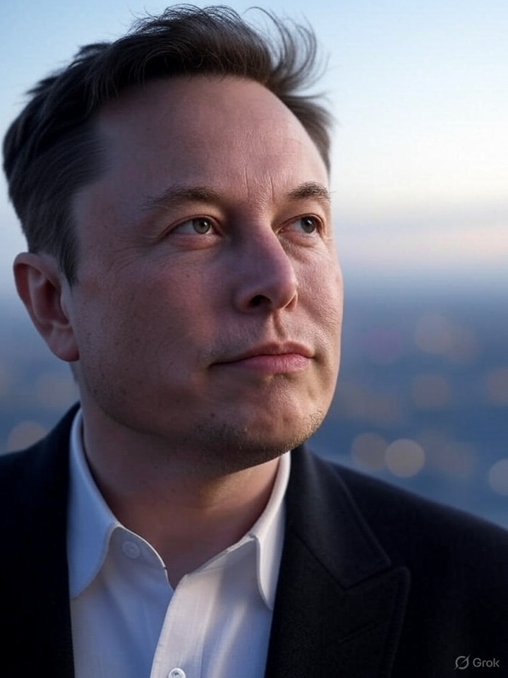 Elon Musk - AI Generated Portrait